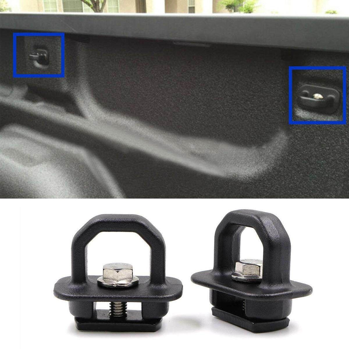 2Pcs Car Accessories Tie Down Anchor Truck Bed Side Wall Anchor Pickup GMC Chevy