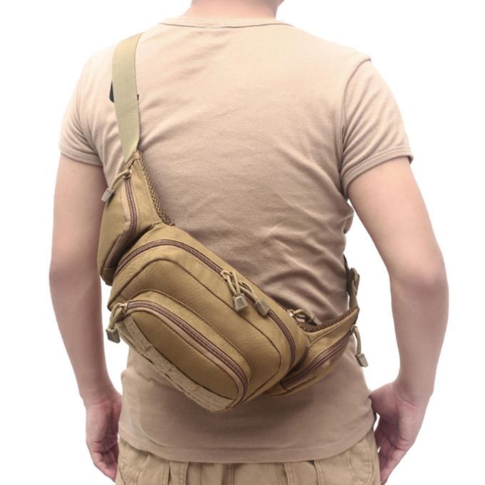 Nylon Waist Pack Sling Shoulder Bag Unisex Travel Riding Camping Mud