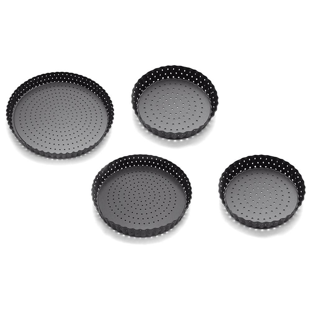 Pizza Baking Pan Hole Nonstick Removable Pie Tray Bakeware