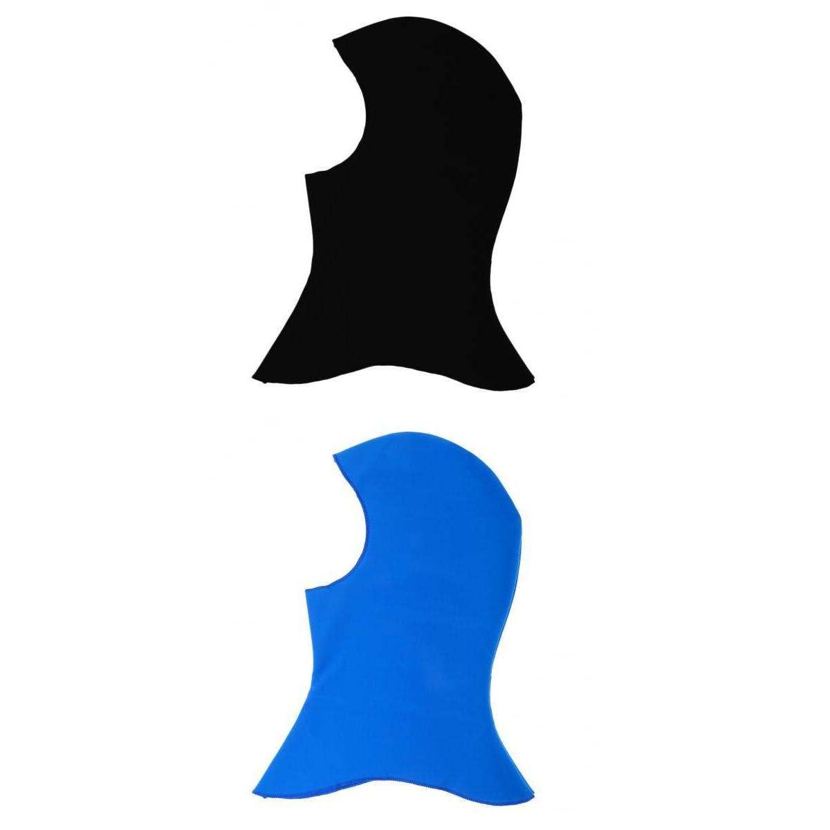 2Pcs Swim Nylon Diving  Warm Wetsuit Snorkeling Hood Neck Hat Face