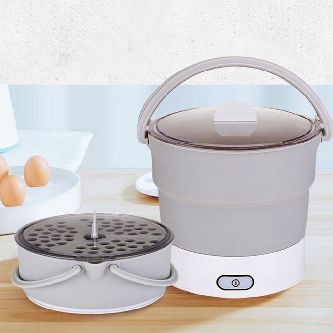 Portable Electric Hot Pot Steamer Dormitory Party Stainless Steel Base
