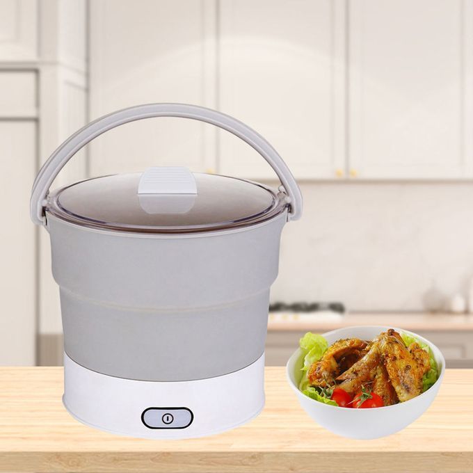 Portable Electric Hot Pot Steamer Dormitory Party Stainless Steel Base