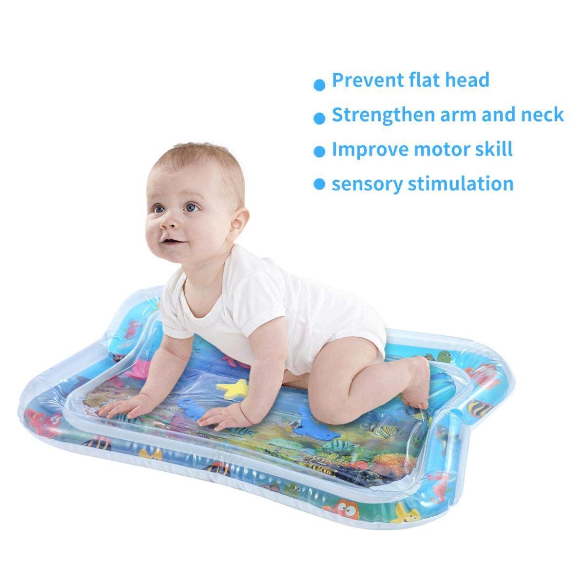 Summer Water/Air Filled Inflatable Mat Newborns Playmat Water Cushion Tummy For Kids Baby Beach Home Garden