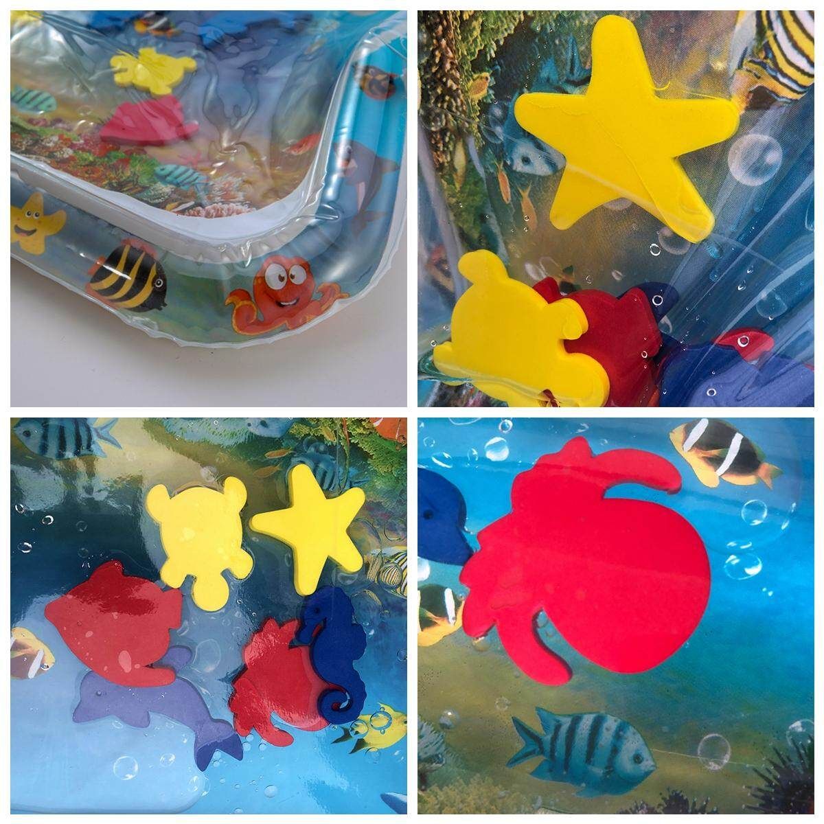 Summer Water/Air Filled Inflatable Mat Newborns Playmat Water Cushion Tummy For Kids Baby Beach Home Garden