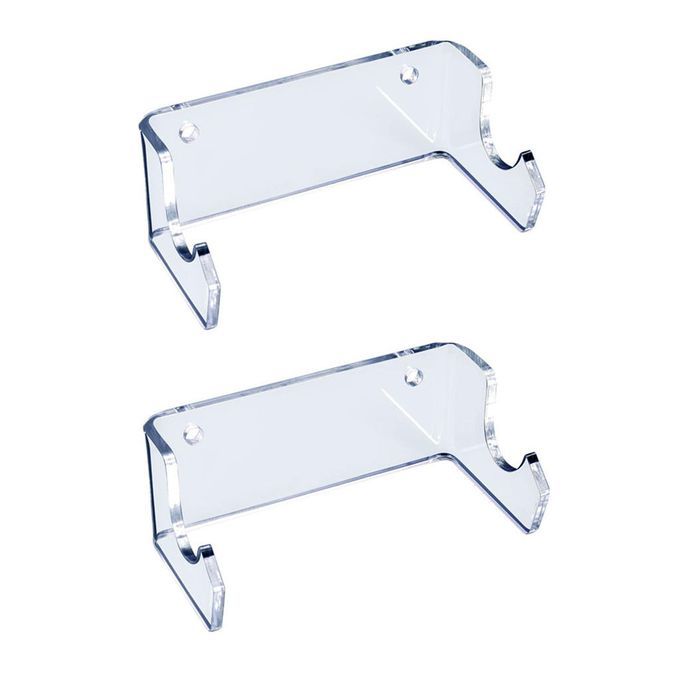 1 Pair Skateboard Display Rack Longboard Hanger Bracket Transparent