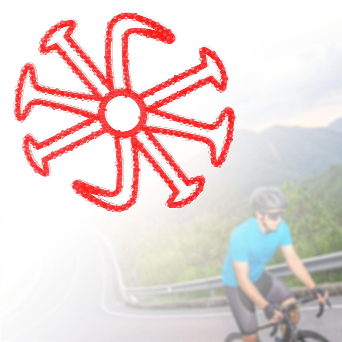 Silicone  Pad Invisible Head Protection Liner Red