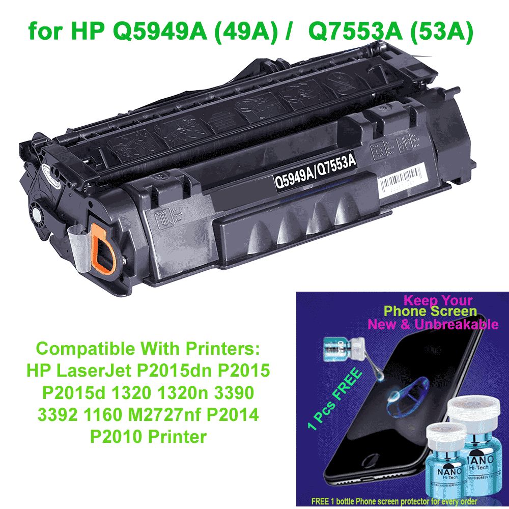Premium 53A Q7553A Black Toner Cartridge