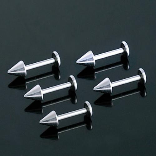 10PCS Men Ladies Fashion Stainless Steel Spike Labret Lip Bar Ear Ring