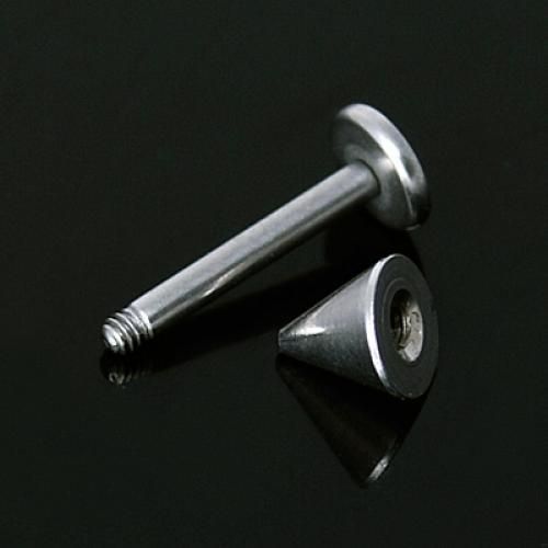 10PCS Men Ladies Fashion Stainless Steel Spike Labret Lip Bar Ear Ring