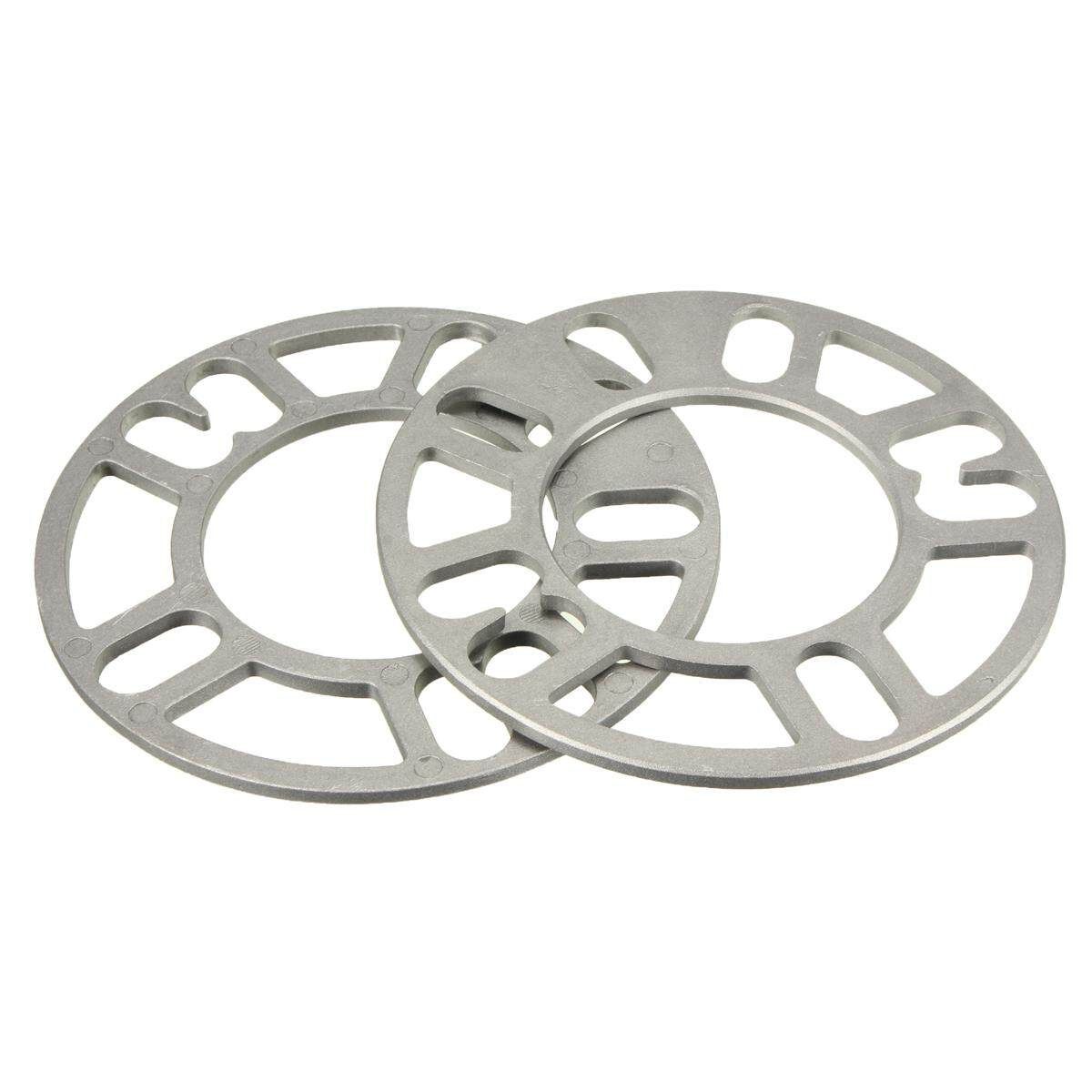 4 PCS UNIVERSAL 5MM ALLOY ALUMINUM WHEEL SPACERS SHIMS PLATE 4 / 5 STUD FIT