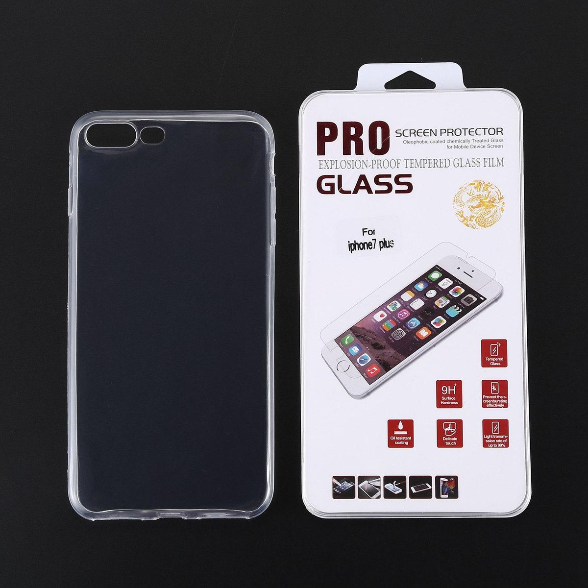 Cellphone Case  screen protection film Transparent for 7 Pl