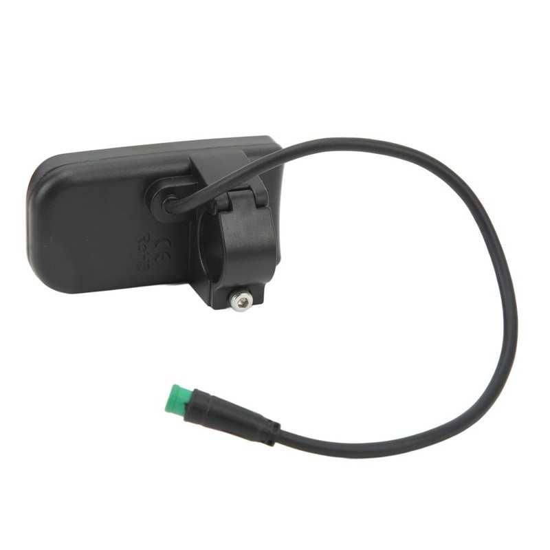 Electric Bike LED Display Panel Electric Bike Power Display Meter Male Plug Waterproof 5 Pin Interface for Cycling