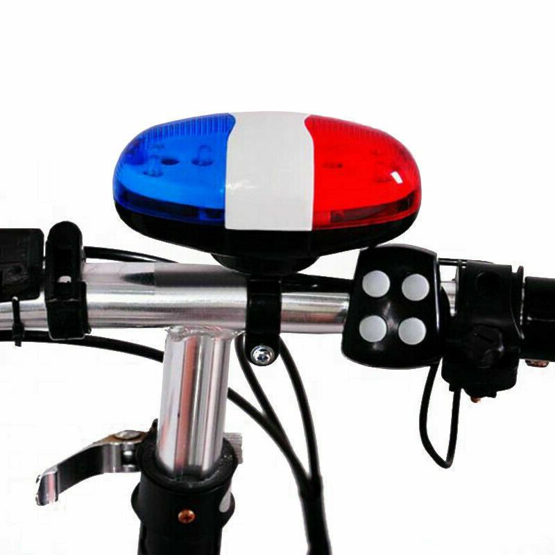 Bicycle Bell Police Car Light Electronic Horn Siren For 6