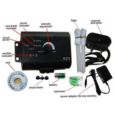 Rechargeable Dog Fence Waterproof Electronic Dog Training Collars 300M Wire Pet Containment System With Electric Transmitter