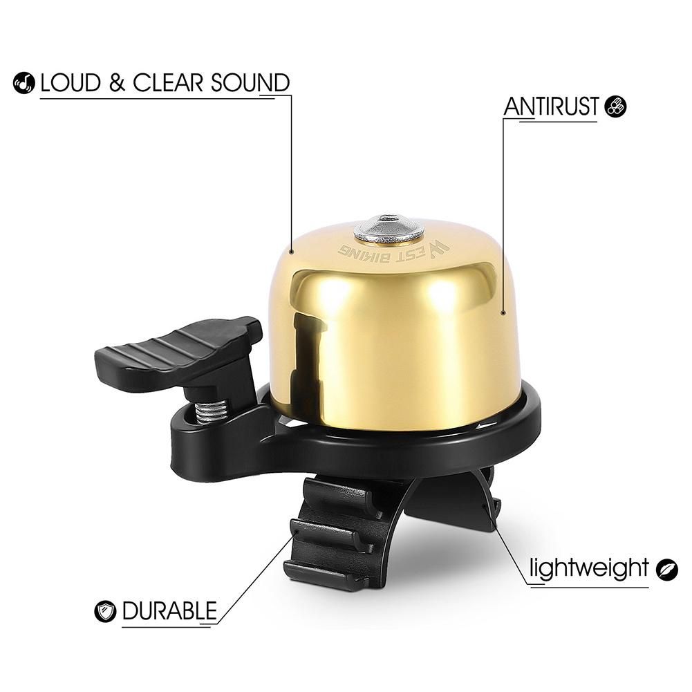 WEST BIKING Bike Bell for Cycling Safe Ring Horn Cycling