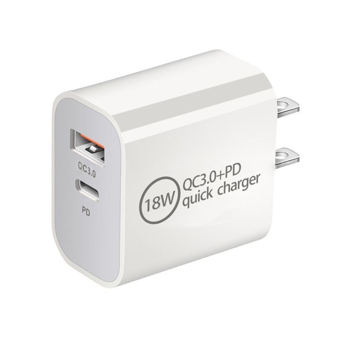 Phone Charger Dual Port Fast Charging US/EU/UK/AU Plug PD-
