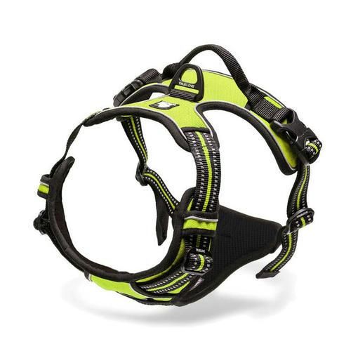 No Pull Padded Pet Dog Harness 3M Reflective Nylon Front Range Vest Harness For Dogs Adjustable Straps Bulldog Pug