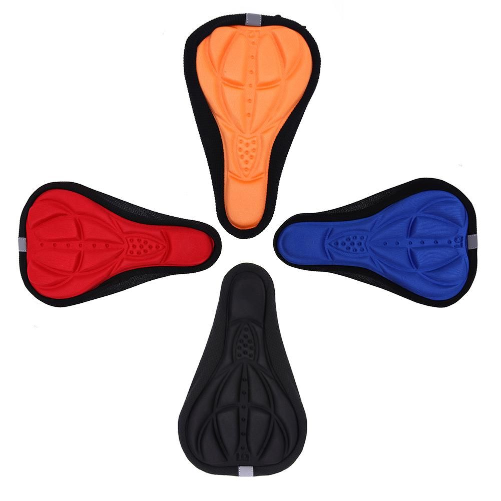 Bike Bicycles Extra Comfort Ultra Soft Silicone 3D Pad Cushion Cover Bicycle Saddle Seat