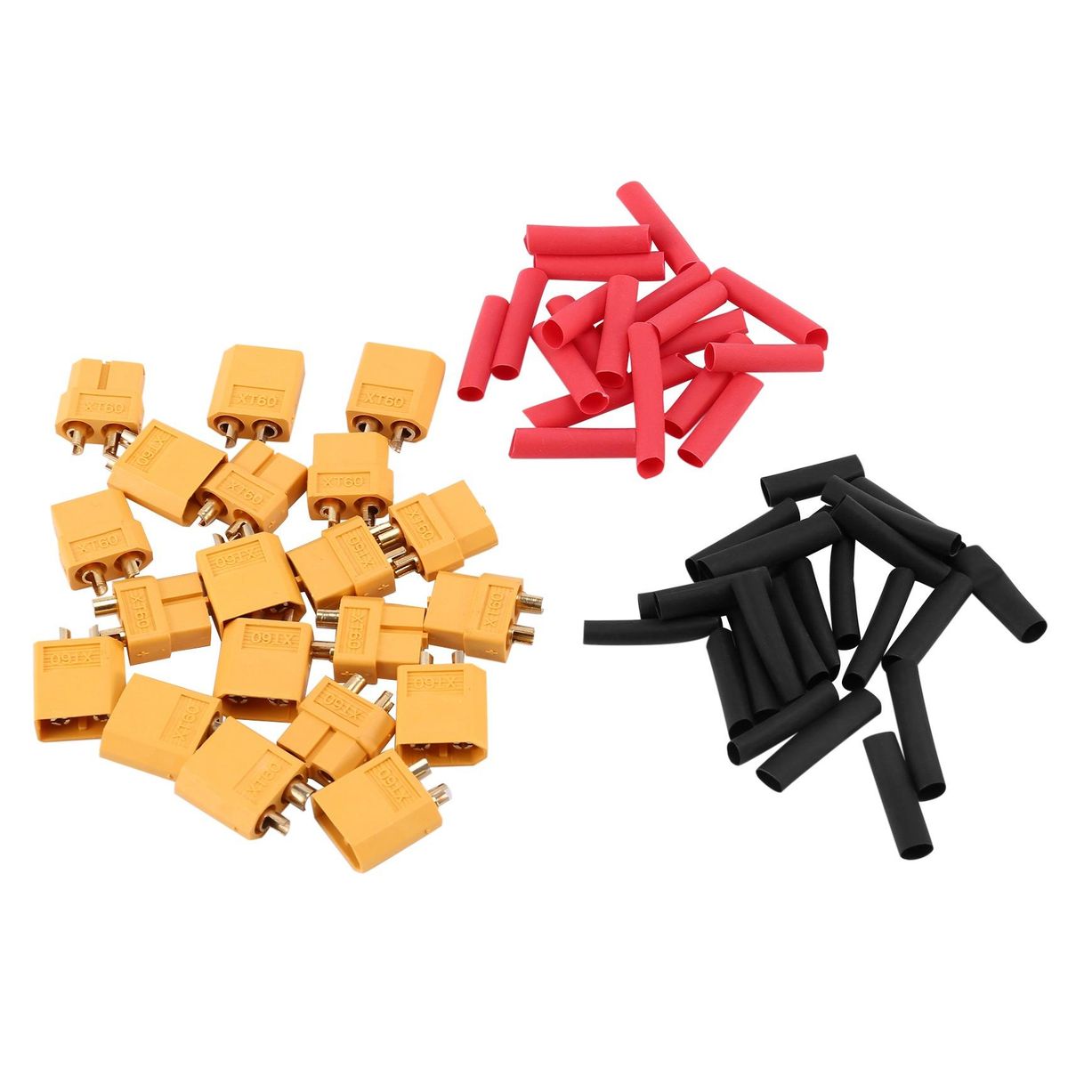 20Pcs XT60 Connector,XT60 Battery Connectors,for RC Lipo Battery,10Pcs Male Connectors and 10Pcs Female Connectors