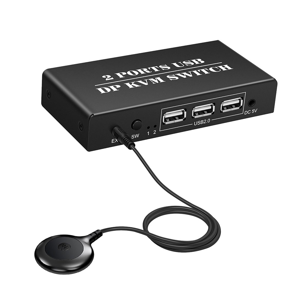 DP KVM Switch 2 Port 8K@30Hz Displayport1.2 Switch 2 in 1