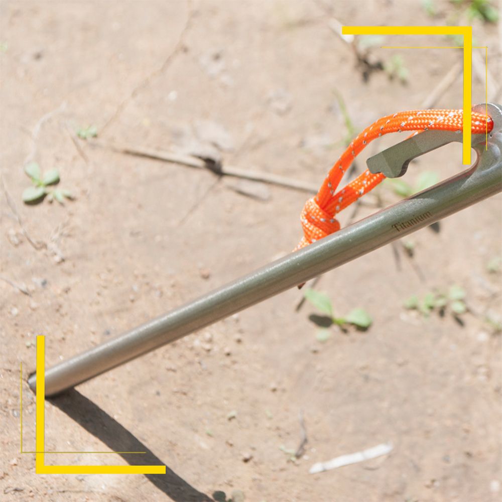 7.9 Inch / 9.4 Inch Outdoor Lightweight Titanium Alloy Tent