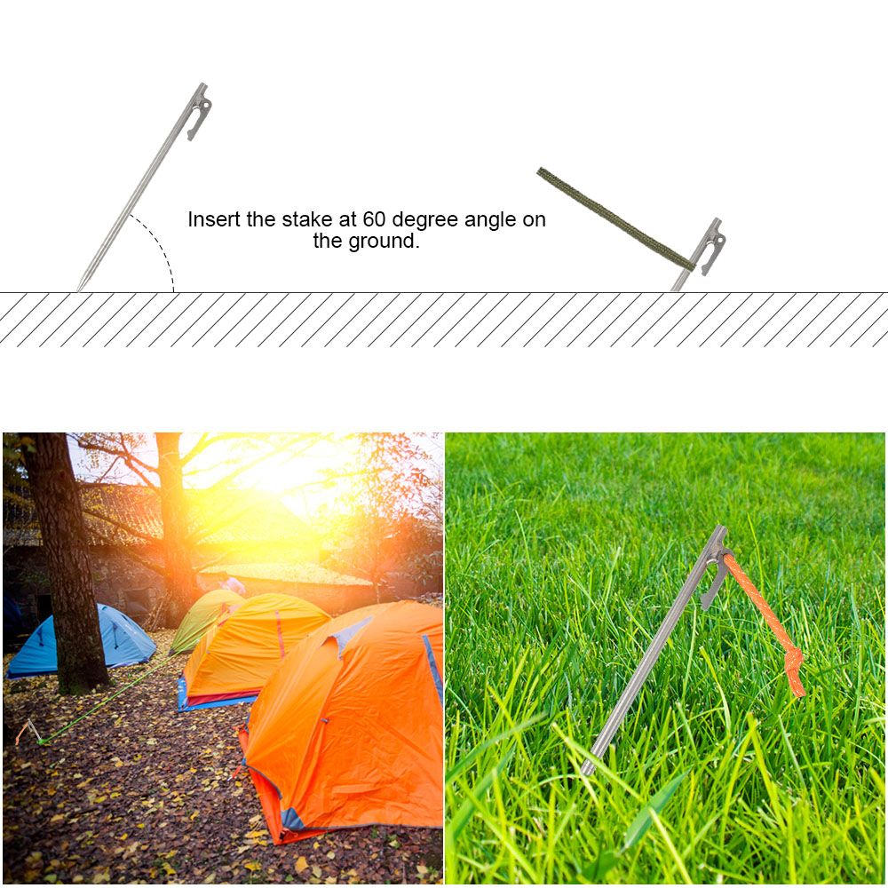 7.9 Inch / 9.4 Inch Outdoor Lightweight Titanium Alloy Tent