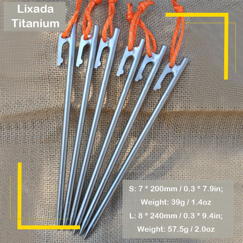 7.9 Inch / 9.4 Inch Outdoor Lightweight Titanium Alloy Tent
