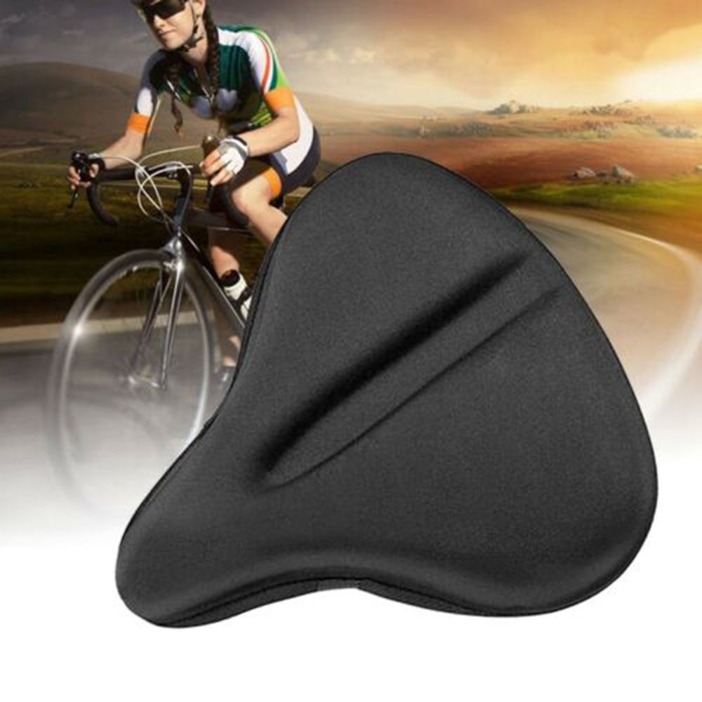 Silicone Bike Seat Cushion Cover For Large Wide Bike Saddle