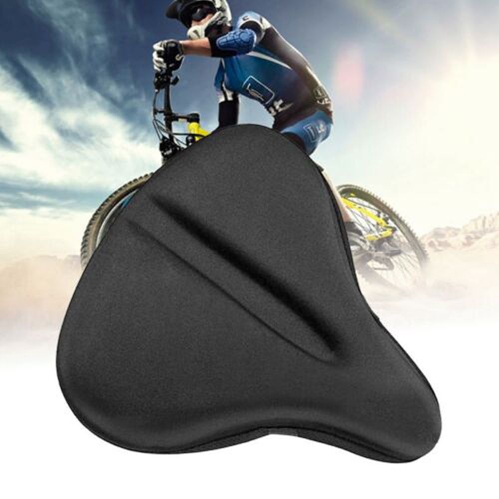Silicone Bike Seat Cushion Cover For Large Wide Bike Saddle
