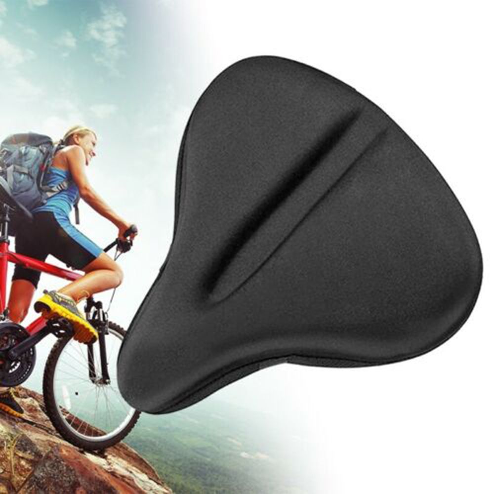 Silicone Bike Seat Cushion Cover For Large Wide Bike Saddle