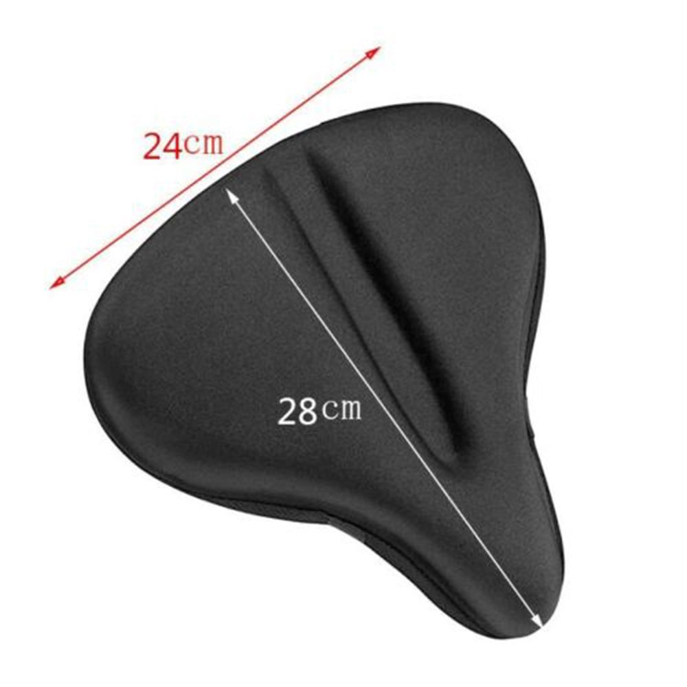 Silicone Bike Seat Cushion Cover For Large Wide Bike Saddle