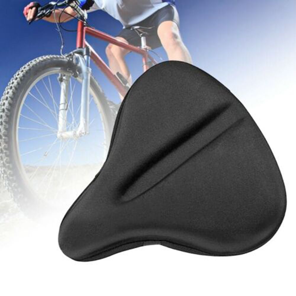 Silicone Bike Seat Cushion Cover For Large Wide Bike Saddle