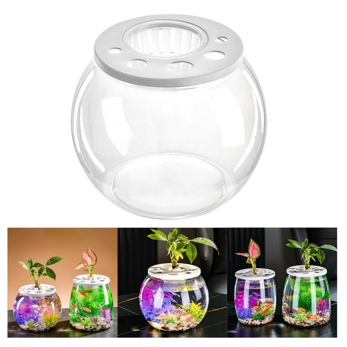 Fish Tank Desk Transparent Versatile Fish Bowl For Home