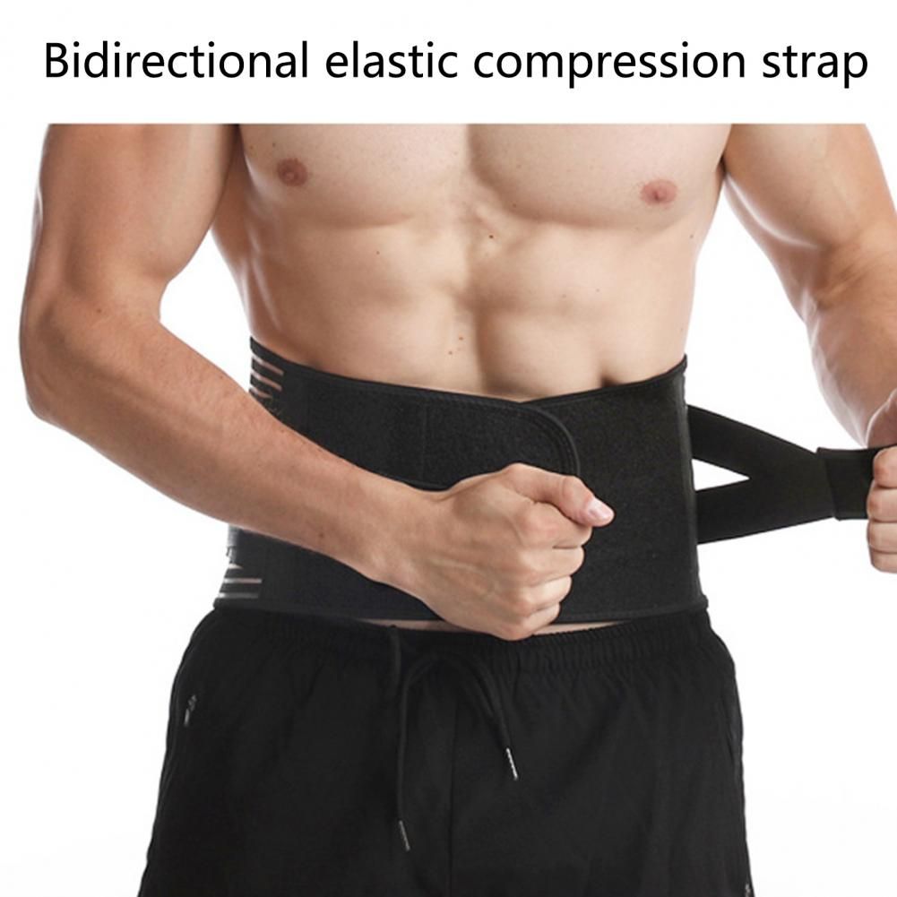 (M)Lumbar Support Band  Durable Double Pull Back Lumbar Sports Support Belt  Easy To Wear Wais JIN