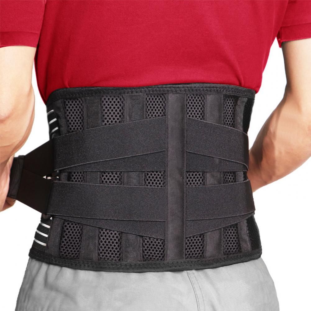 (M)Lumbar Support Band  Durable Double Pull Back Lumbar Sports Support Belt  Easy To Wear Wais JIN
