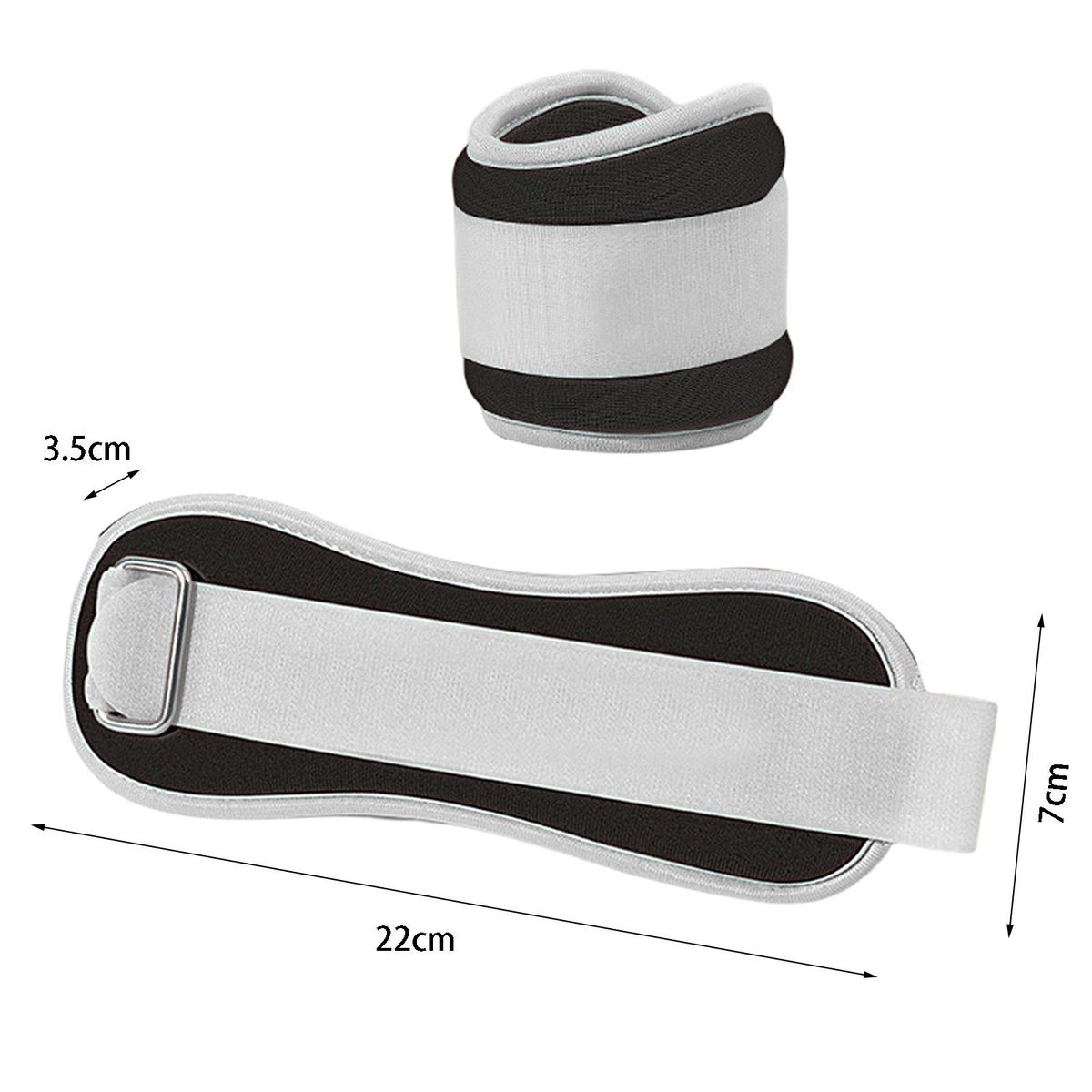 2Pcs Iron Sand Sandbags Sports Running Sandbags Black