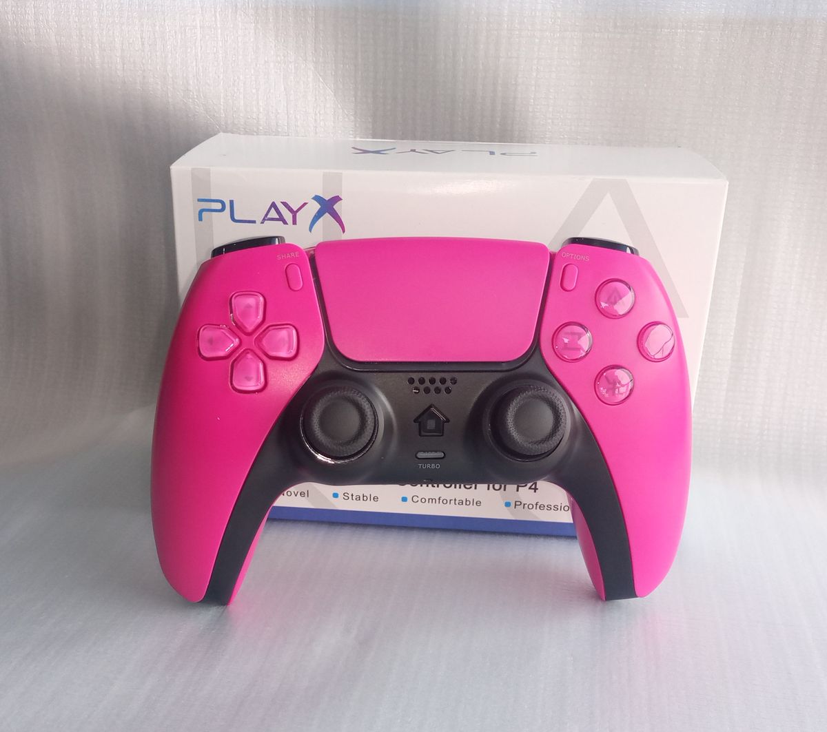 PS4 PLAYX WIRELESS CONTROLLER ( COMPATIBLE WITH PS5) PINK/BLACK