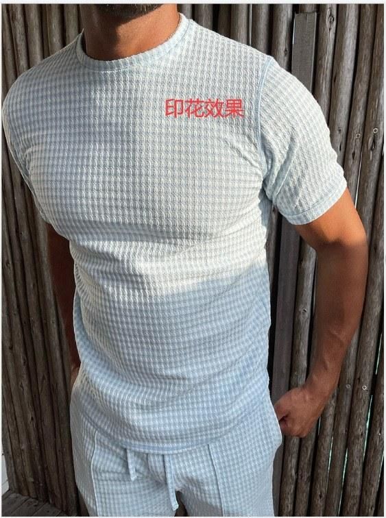 2021 summer European and American new fashion casual digital printing round neck short-sleeved T-shirt men SDY112 XXL