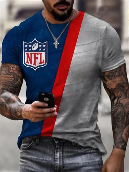 2021 summer European and American new fashion casual digital printing round neck short-sleeved T-shirt men SDY112 XXL