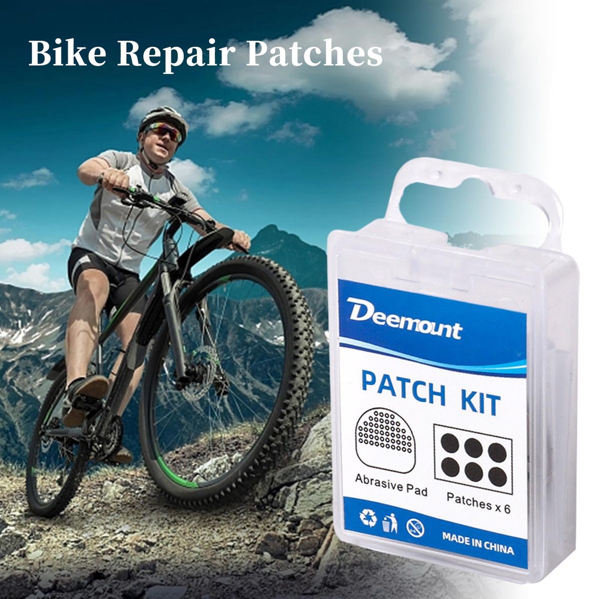Universal Bike Tire Repair Kit Compact Easy to Carry