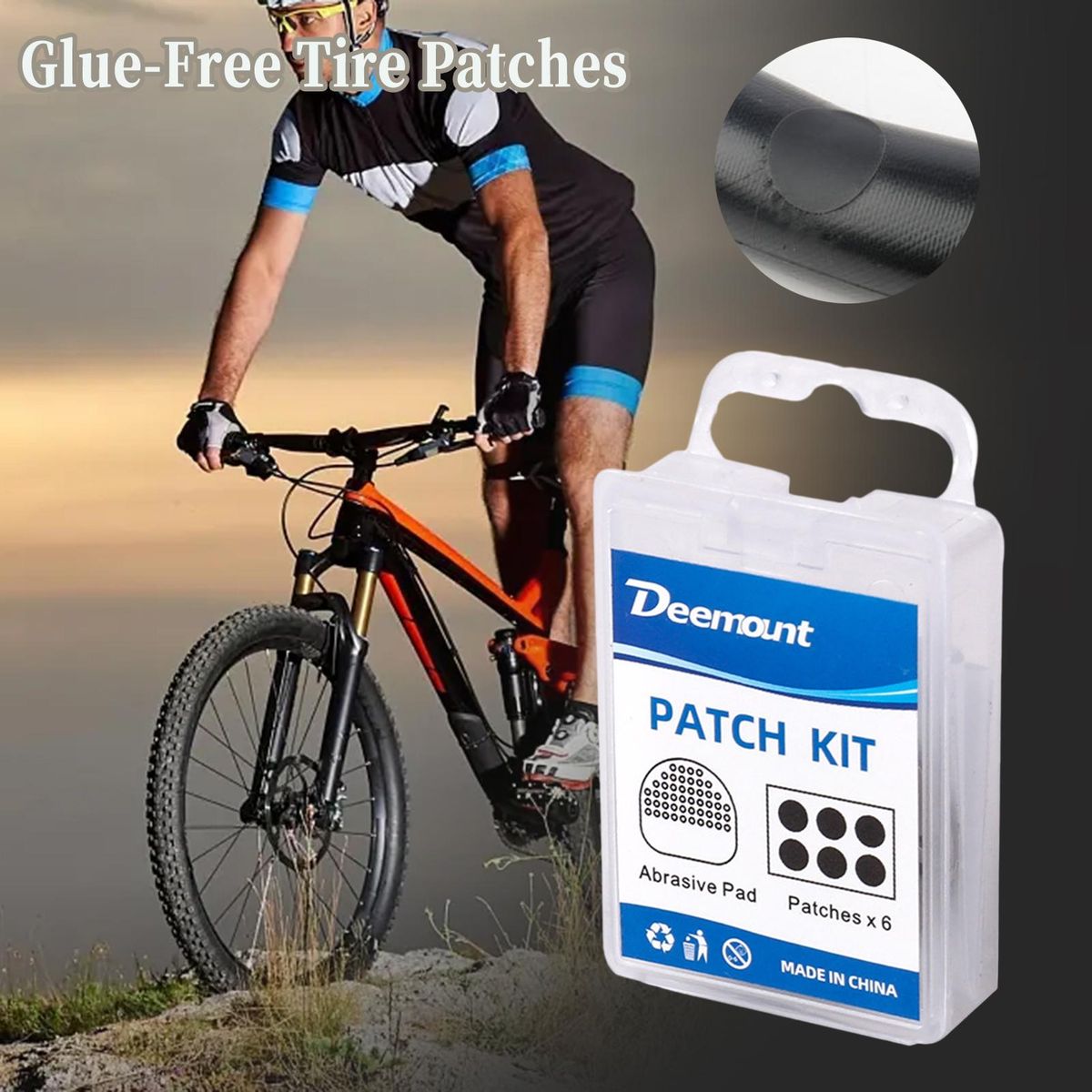 Universal Bike Tire Repair Kit Compact Easy to Carry