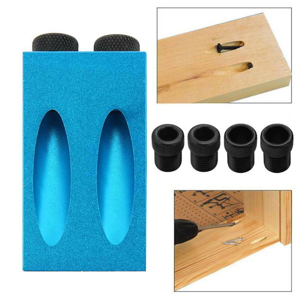 34Pcs Woodworking Pocket Hole Jig Drill Guide Set Hole