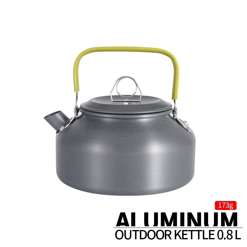 0.8L Portable Mountaineering Kettle Aluminum Alloy