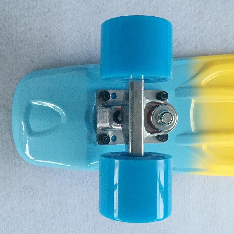 22 Inch Colorful PU Four-Wheel Small Fish Board Plastic