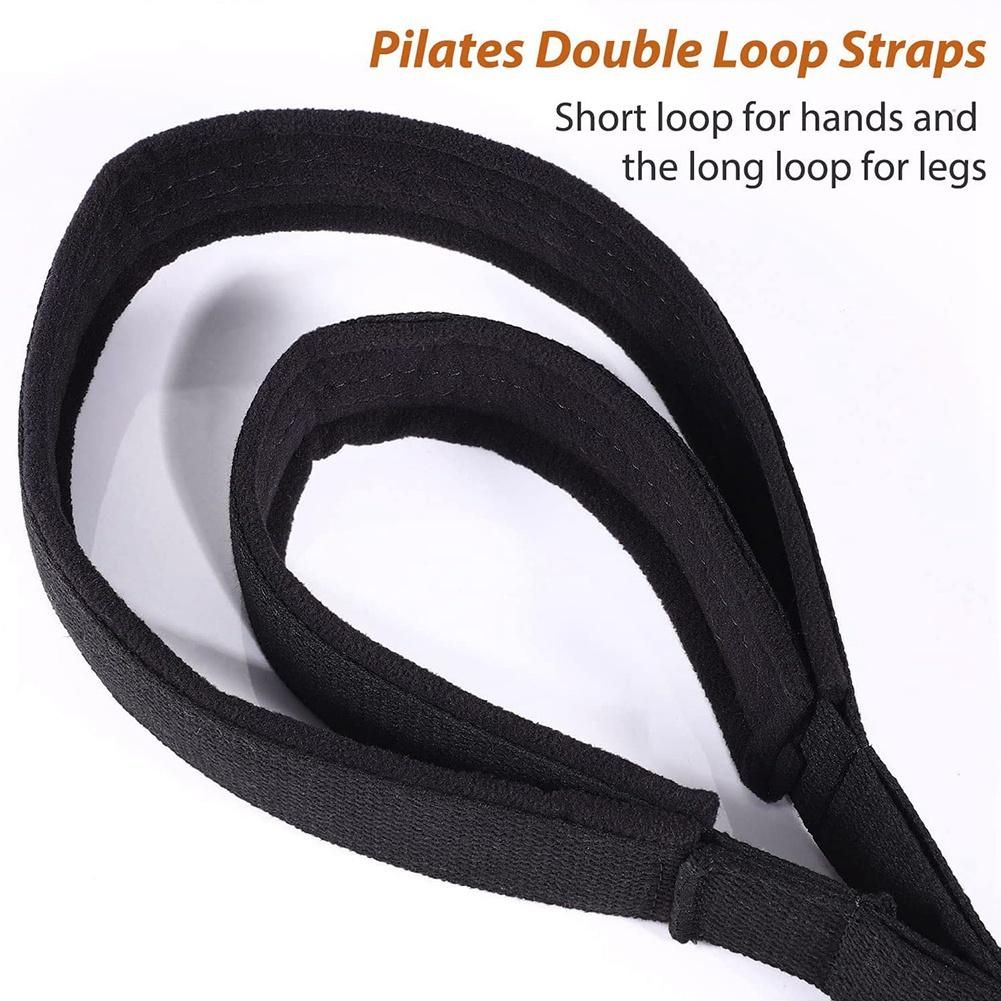 2PCS Pilates Double Loop Straps,Feet Fitness