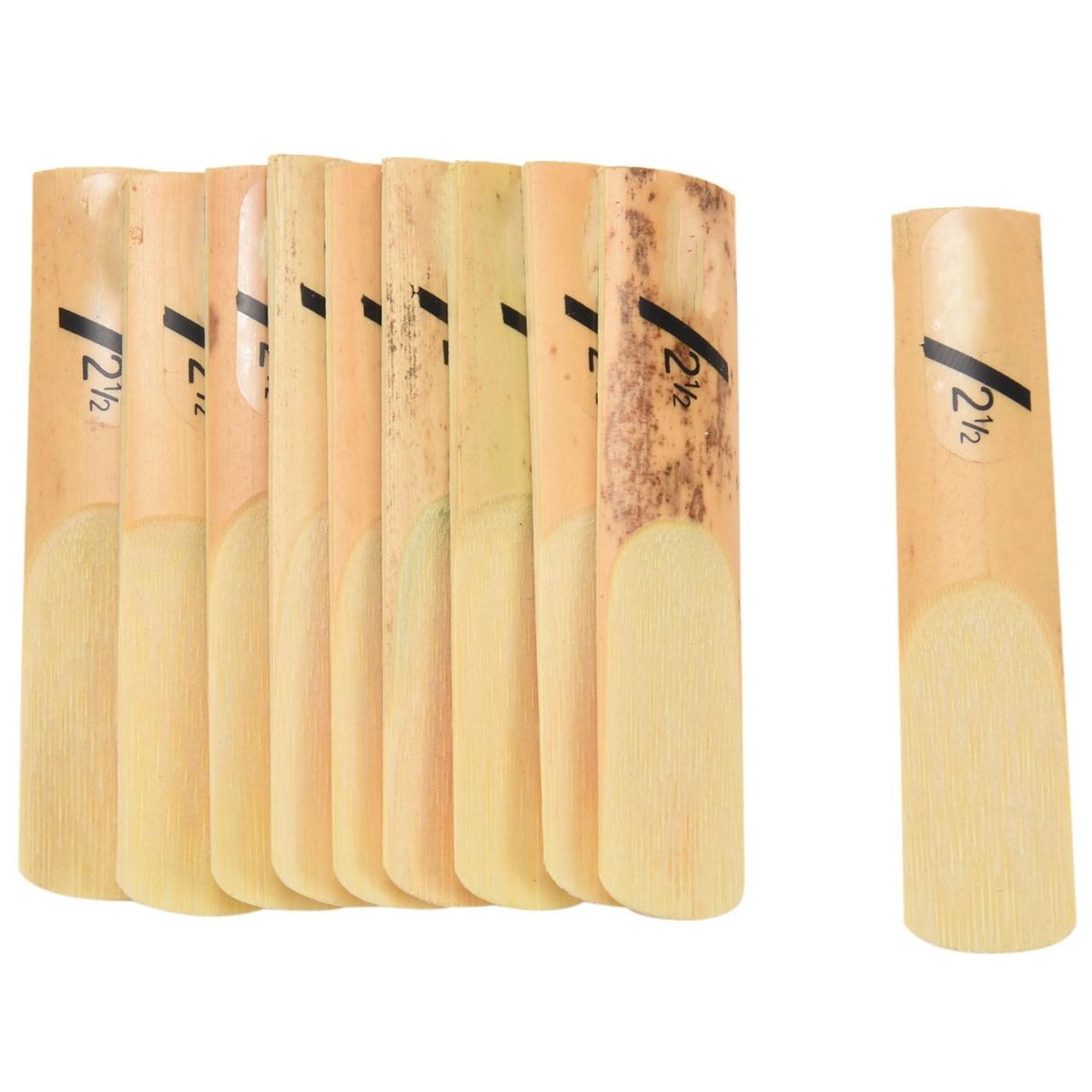10Pcs Alto Saxophone Sax Reeds Classic Alto Reed For Riyin Saxophone 2.5 Strength 2 1/2 Music Xmas Gift Musical Instruments