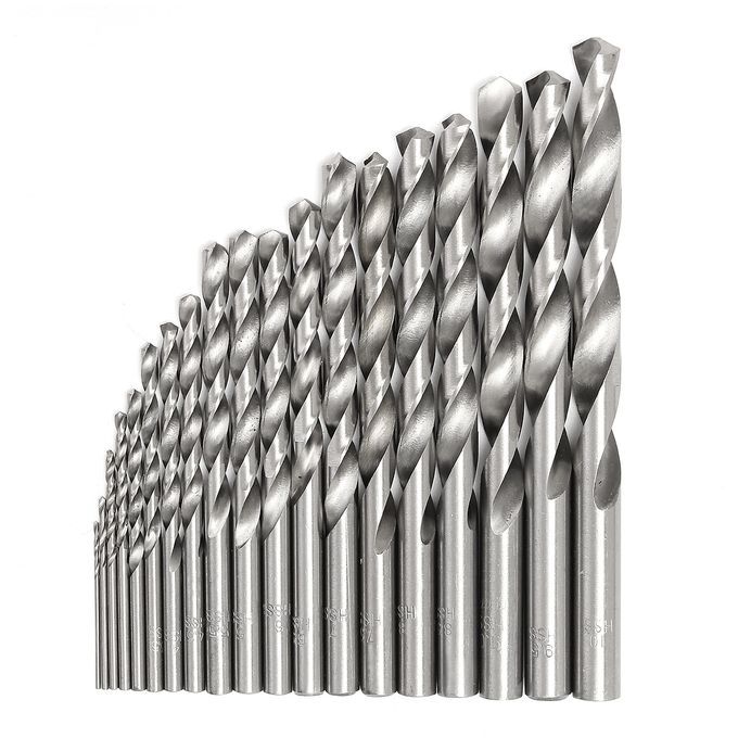 19pc HSS Metric Drill Bit Set Twist Drills 1mm - 10mm