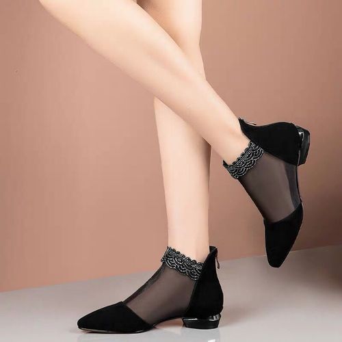 Women's Fashion Mesh Singles - Black