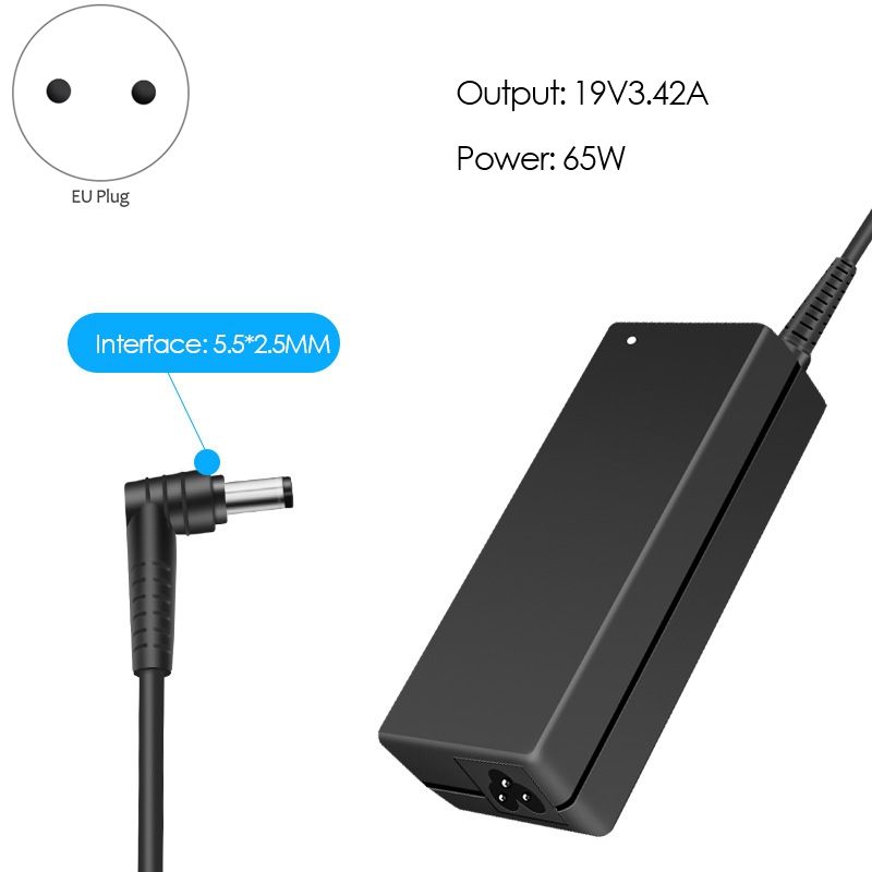65W Laptop Charger For ASUS Laptop Adapter 5.5X2.5