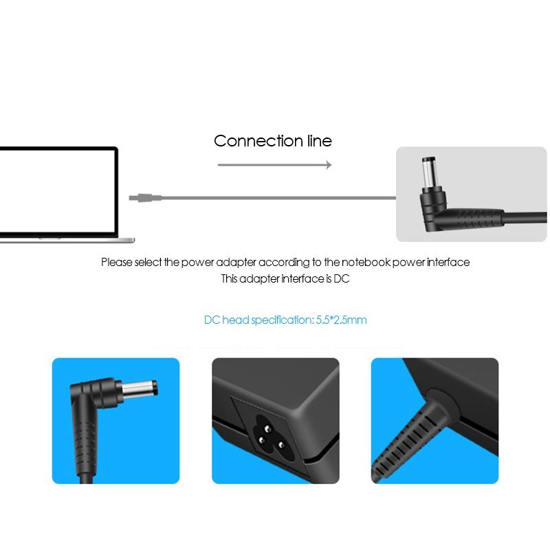 65W Laptop Charger For ASUS Laptop Adapter 5.5X2.5